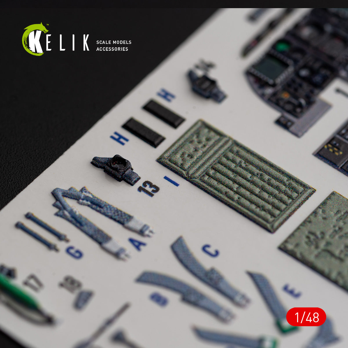 Kelik K3D48018 1:48 Fairchild A-10C "Thunderbolt II" interior 3D-decals
