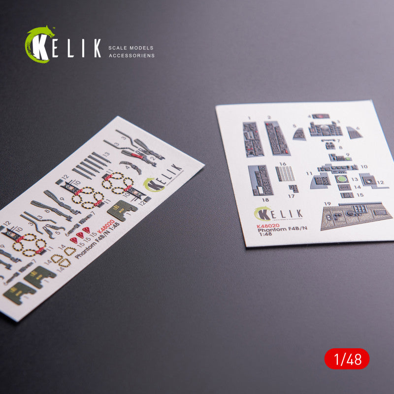 Kelik K3D48020 1:48 McDonnell F-4B/N Phantom interior