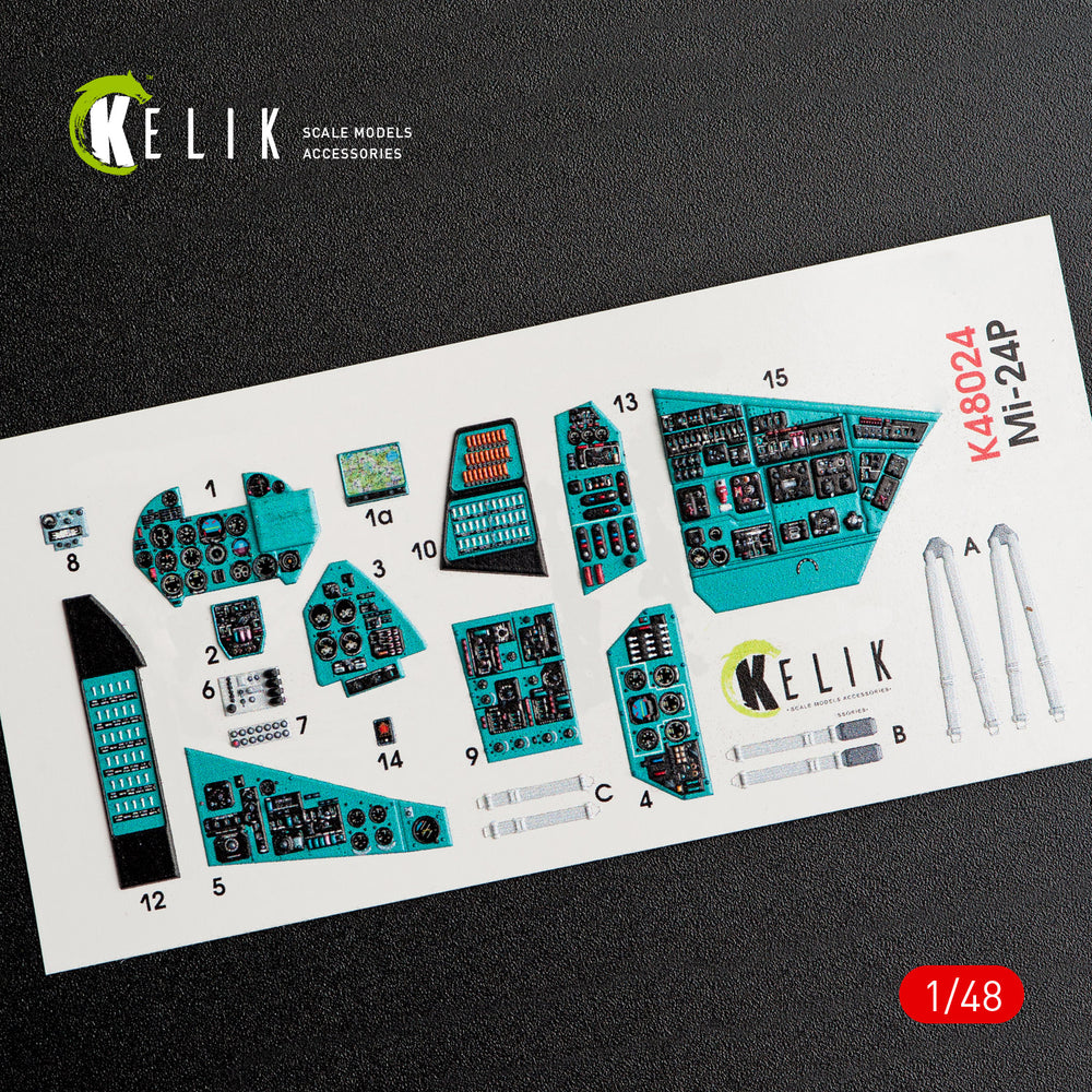 Kelik K3D48024 1:48 Mil MI-24P interior