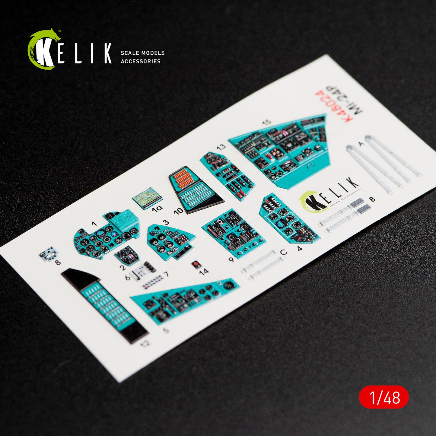 Kelik K3D48024 1:48 Mil MI-24P interior