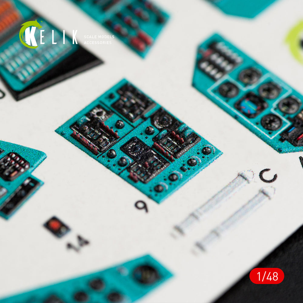 Kelik K3D48024 1:48 Mil MI-24P interior