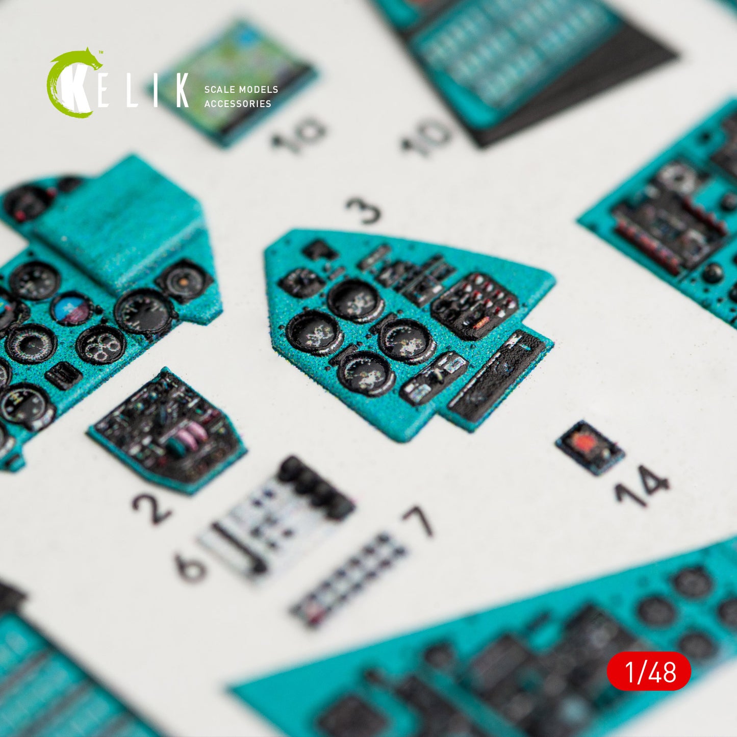 Kelik K3D48024 1:48 Mil MI-24P interior