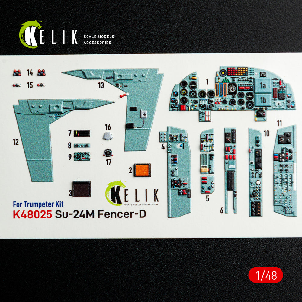 Kelik K3D48025 1:48 Sukhoi SU-24 interior