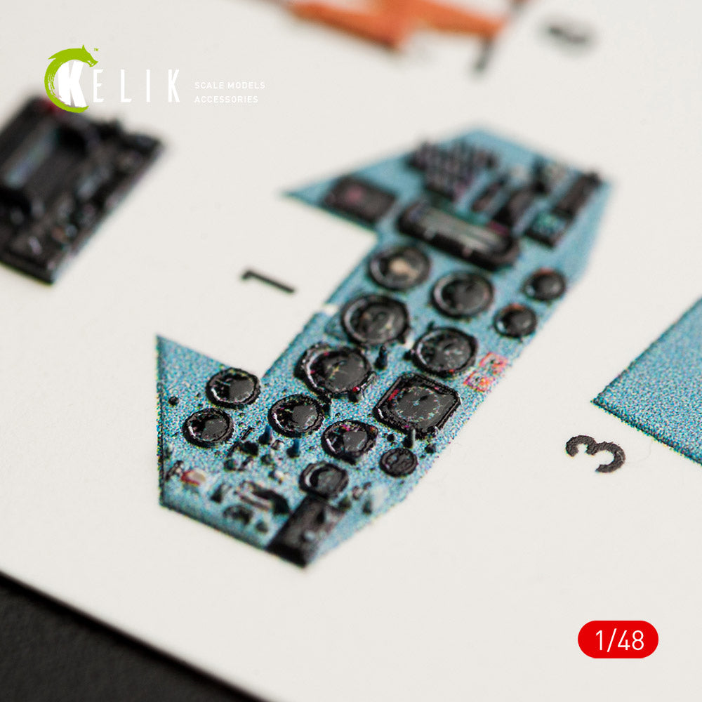Kelik K3D48026 1:48 Sukhoi Su-25UB interior