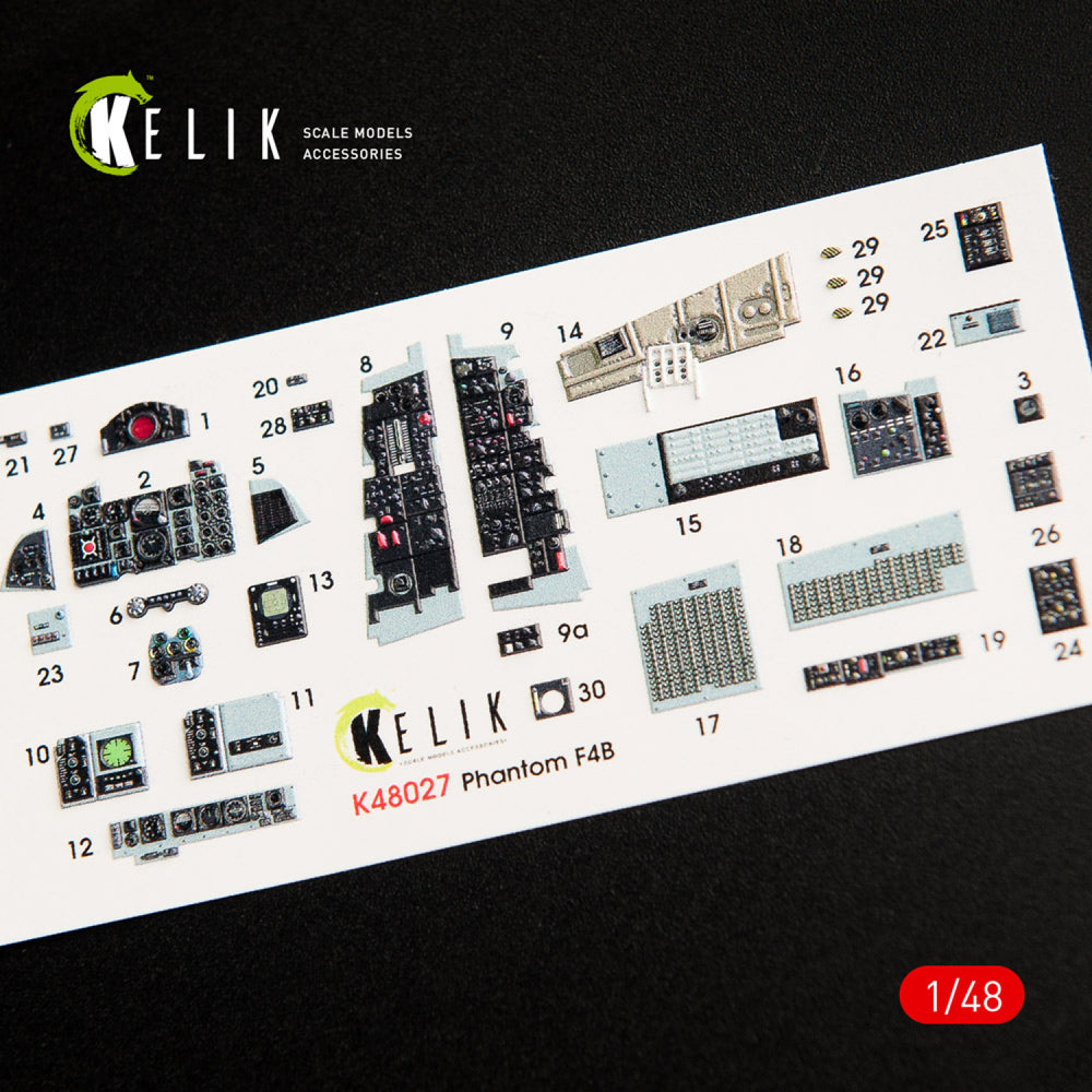 Kelik K3D48027 1:48 McDonnell F-4B Phantom interior