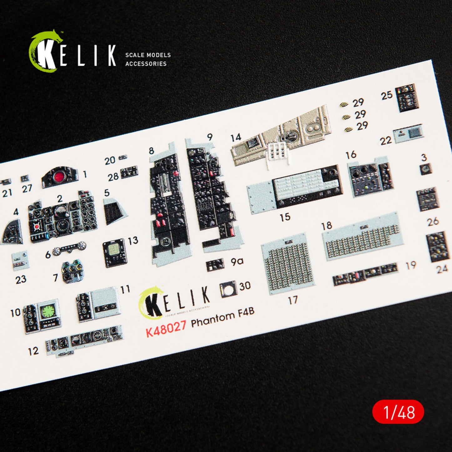 Kelik K3D48027 1:48 McDonnell F-4B Phantom interior