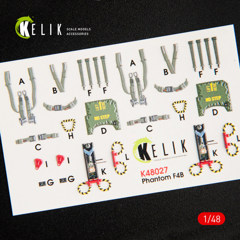 Kelik K3D48027 1:48 McDonnell F-4B Phantom interior