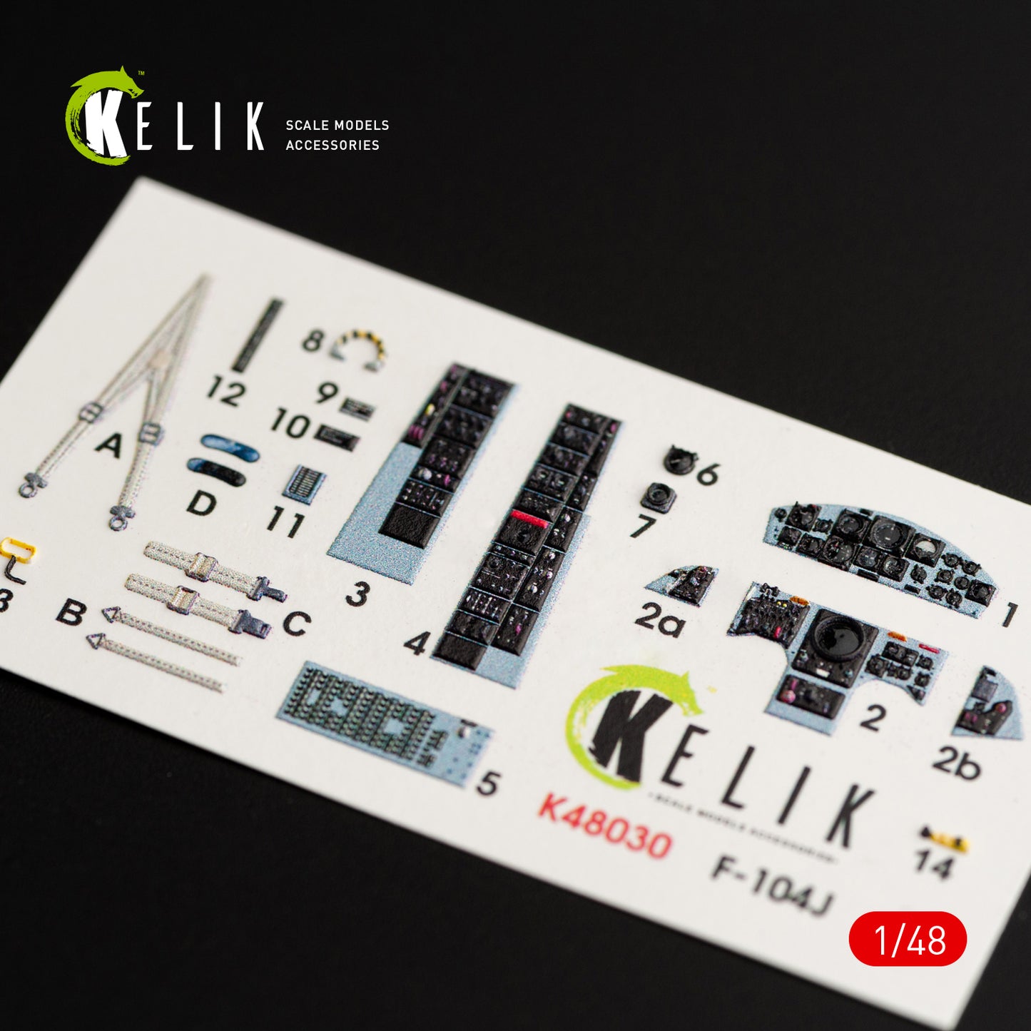 Kelik K3D48030 1:48 Lockheed F-104J Starfighter interior