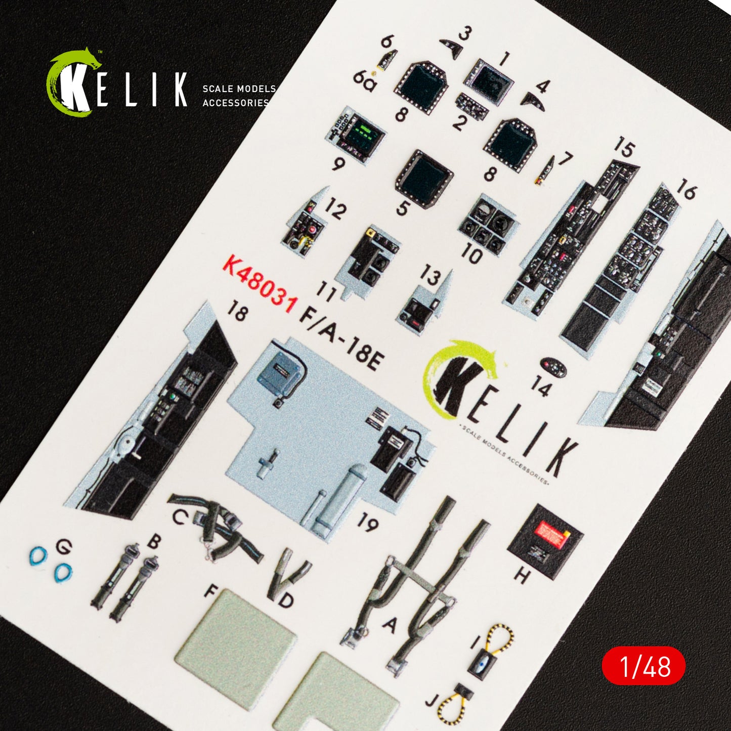 Kelik K3D48031 1:48 Boeing F/A-18E Super Hornet interior