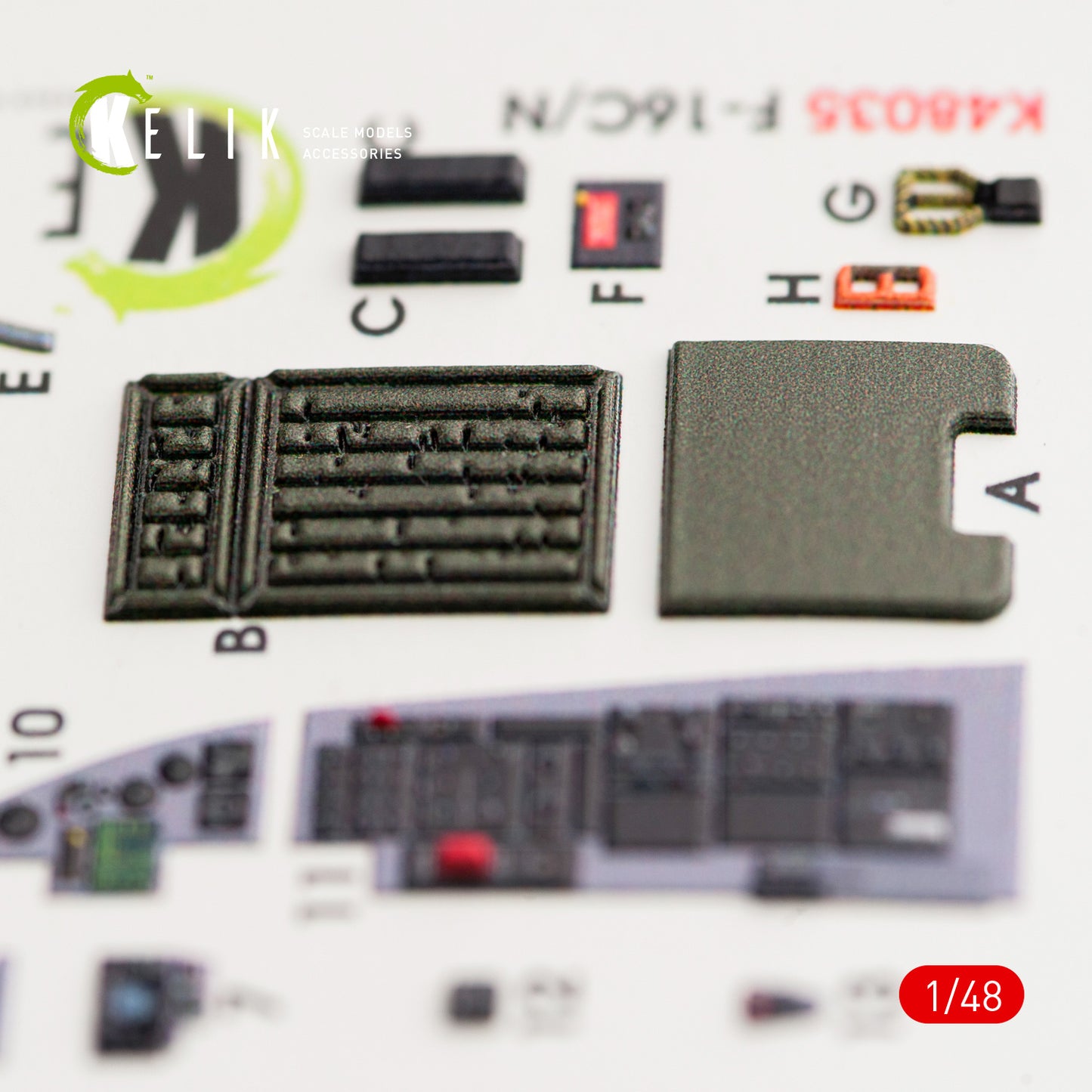 Kelik K3D48035 1:48 Lockheed-Martin F-16CN Fighting Falcon interior