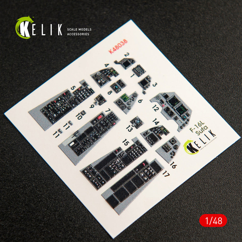 Kelik K3D48038 1:48 Lockheed-Martin F-16I Sufa interior