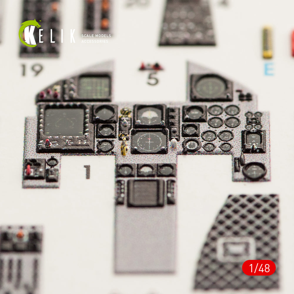 Kelik K3D48044 1:48 McDonnell F-15C MSIP II Eagle interior