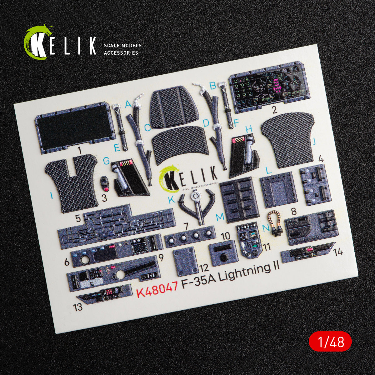 Kelik K3D48047 1:48 Lockheed-Martin F-35A Lightning II interior