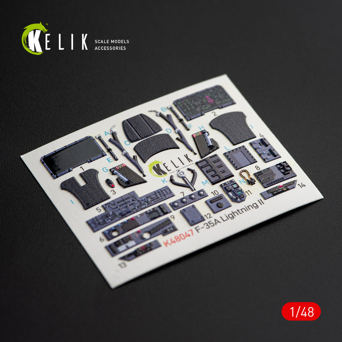 Kelik K3D48047 1:48 Lockheed-Martin F-35A Lightning II interior