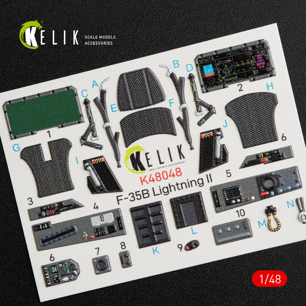 Kelik K3D48048 1:48 Lockheed-Martin F-35B Lightning II interior