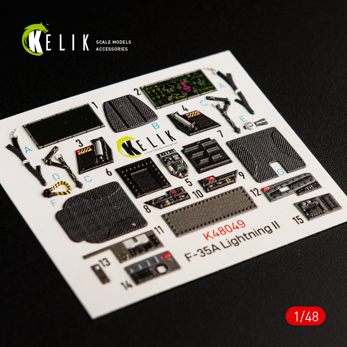 Kelik K3D48049 1:48 Lockheed-Martin F-35A Lightning II interior