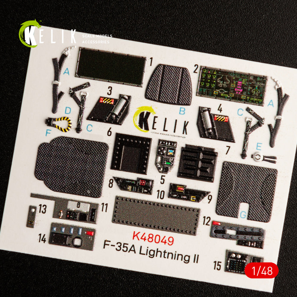 Kelik K3D48049 1:48 Lockheed-Martin F-35A Lightning II interior