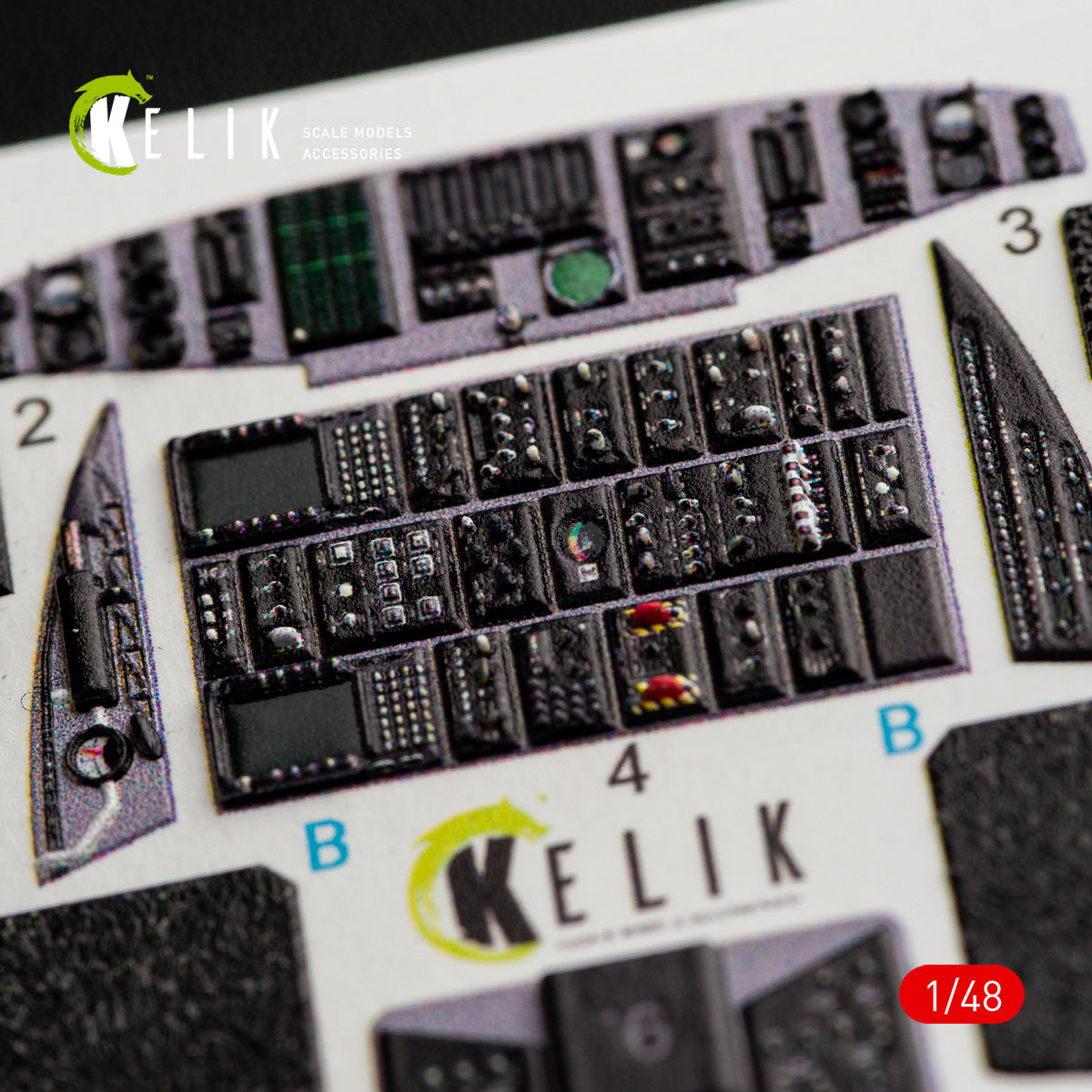 Kelik K3D48050 1:48 Sikorsky MH-60K Black Hawk interior