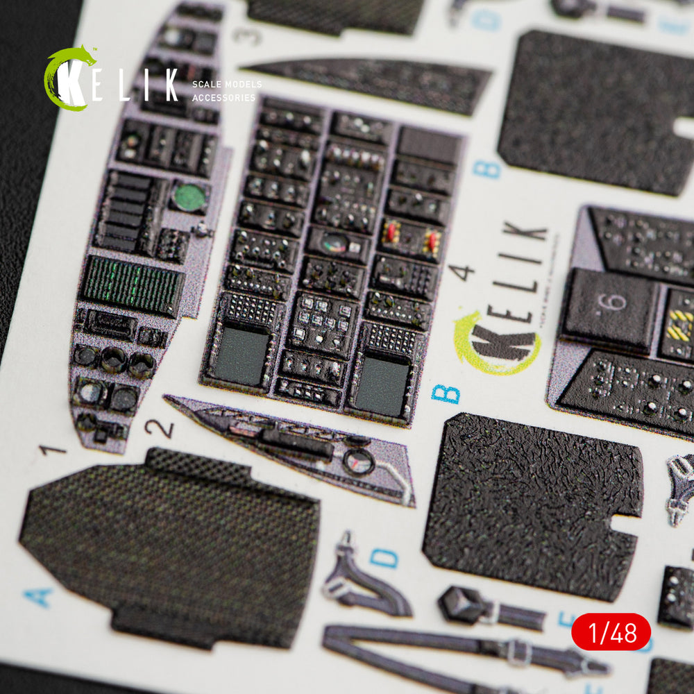 Kelik K3D48050 1:48 Sikorsky MH-60K Black Hawk interior