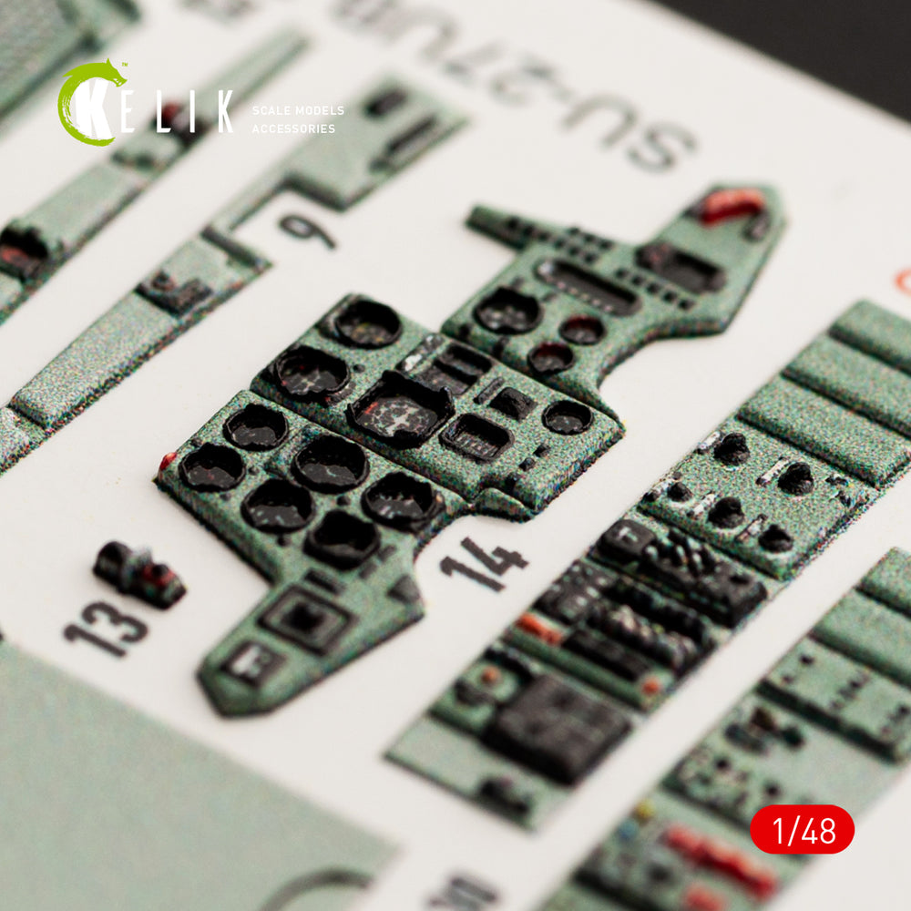 Kelik K3D48052 1:48 Sukhoi Su-27UB Flanker interior