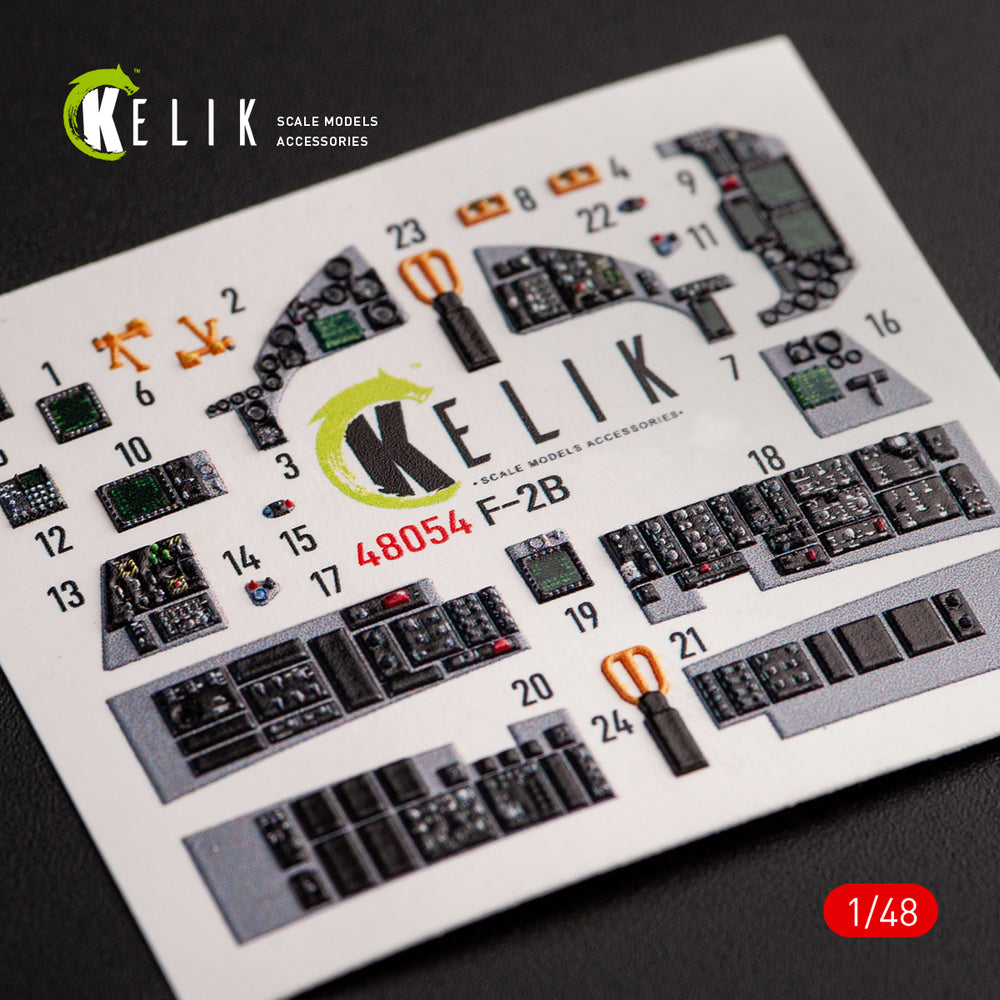 Kelik K3D48054 1:48 JASDF F-2B interior