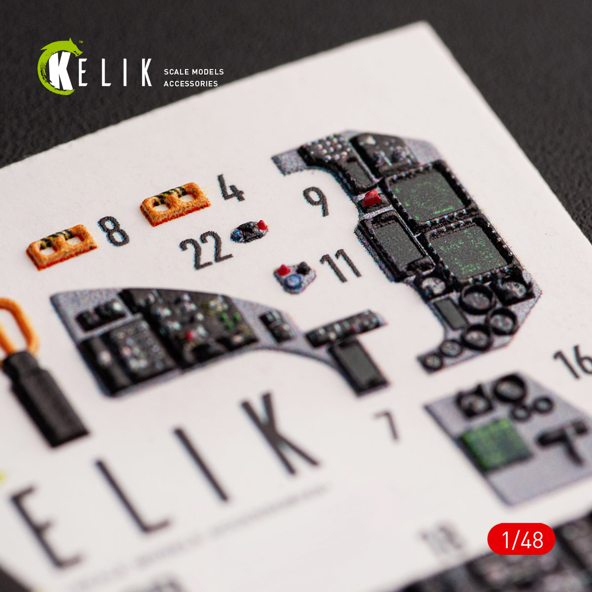 Kelik K3D48054 1:48 JASDF F-2B interior