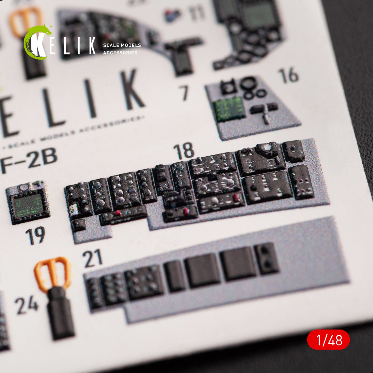 Kelik K3D48054 1:48 JASDF F-2B interior