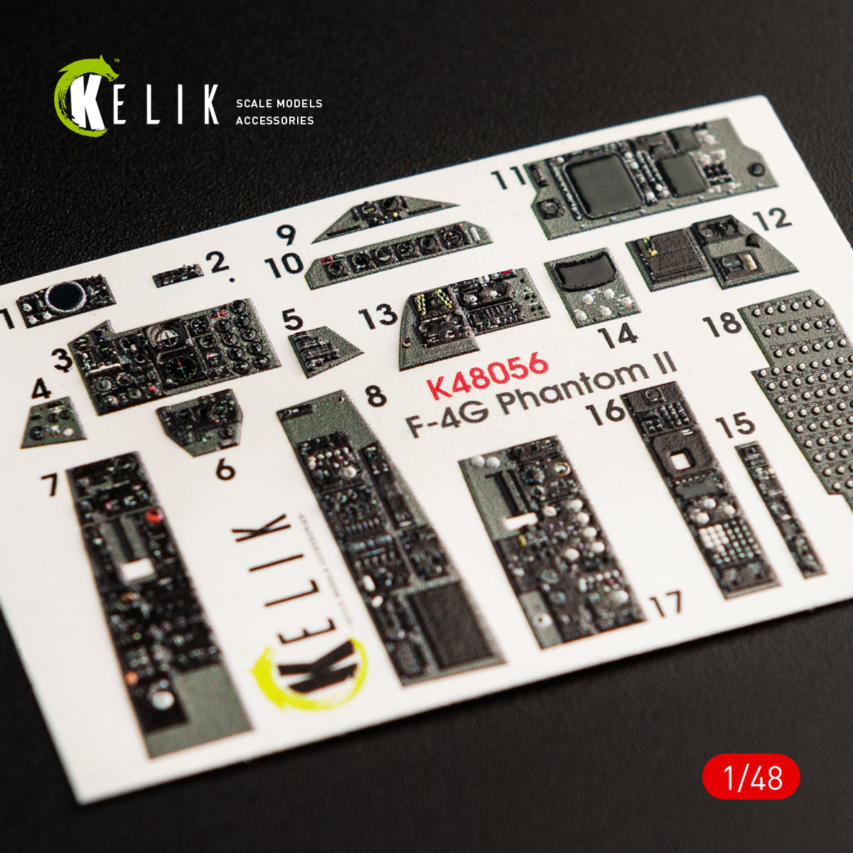 Kelik K3D48056 1:48 McDonnell F-4G Phantom interior