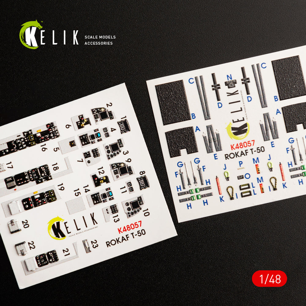 Kelik K3D48057 1:48 T-50 ROKAF interior