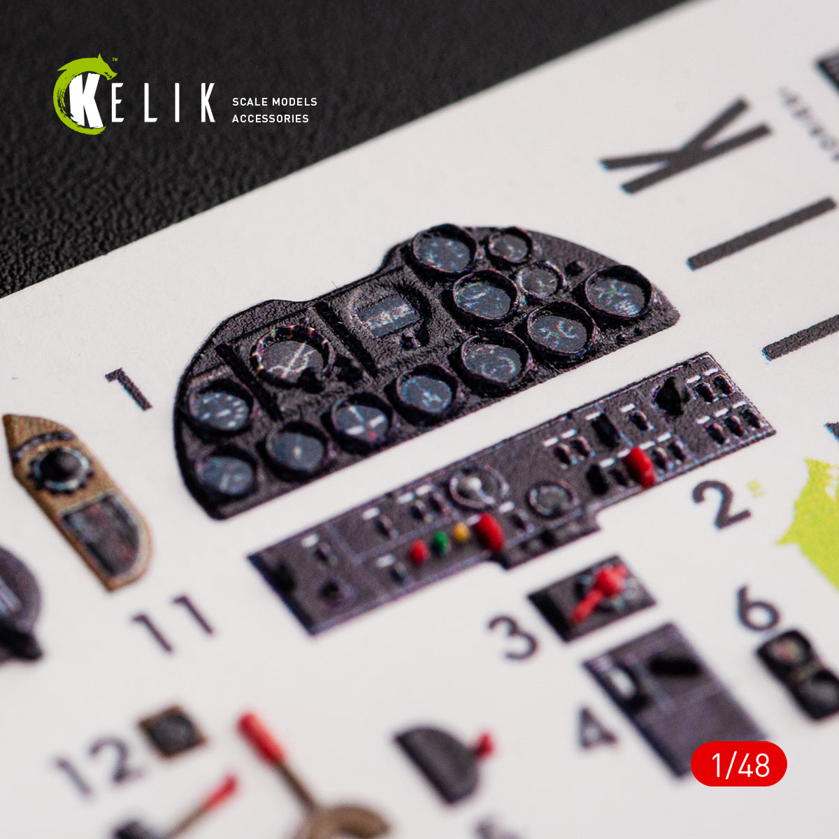 Kelik K3D48059 1:48 North-American P-51H Mustang interior