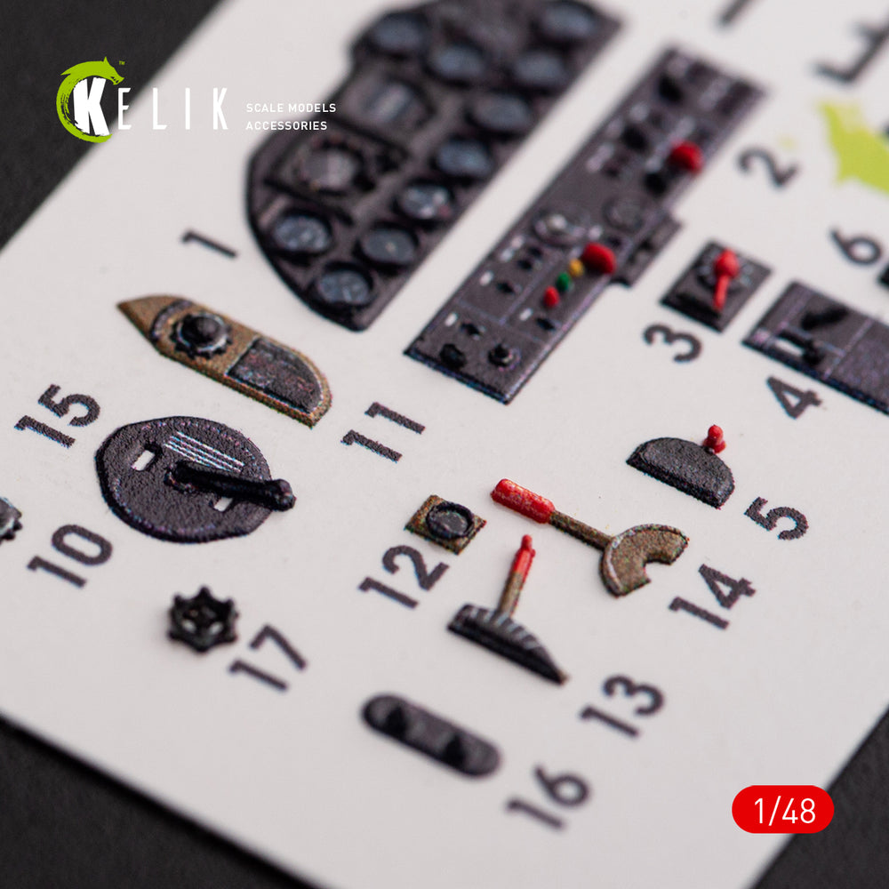 Kelik K3D48059 1:48 North-American P-51H Mustang interior
