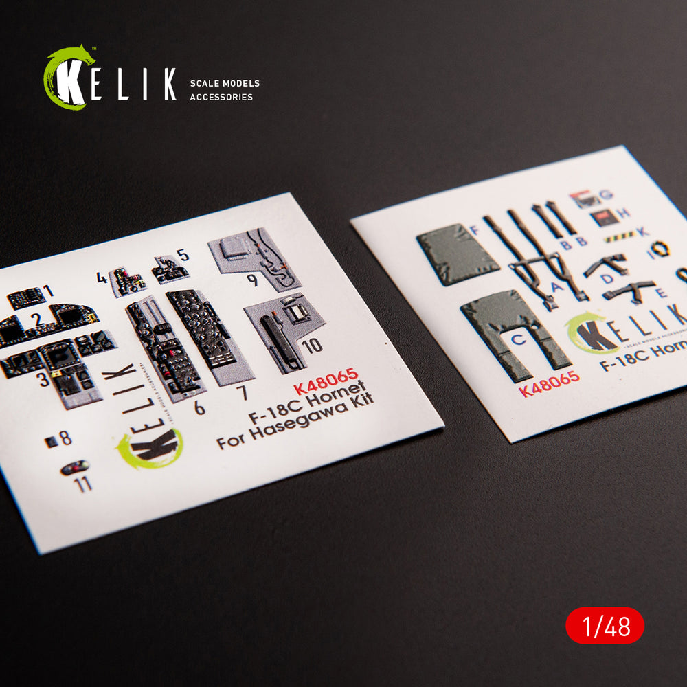 Kelik K3D48065 1:48 McDonnell-Douglas F/A-18C Hornet interior