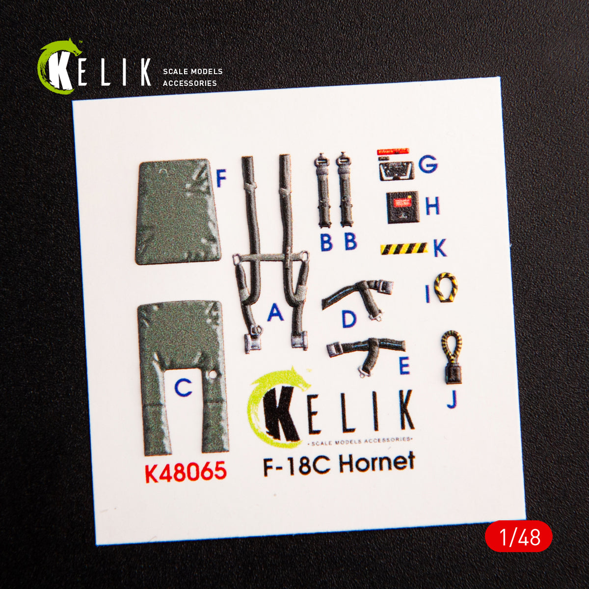 Kelik K3D48065 1:48 McDonnell-Douglas F/A-18C Hornet interior