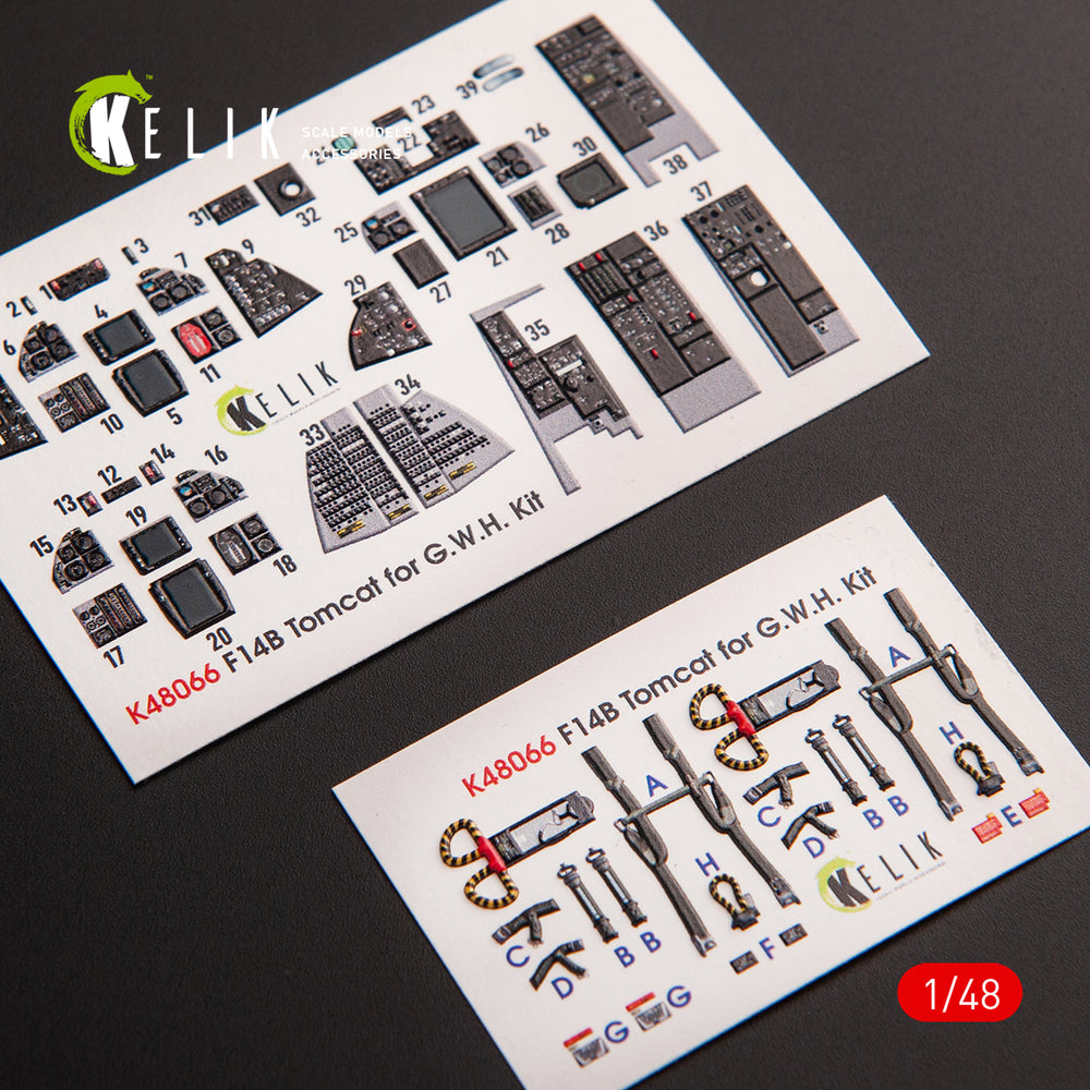 Kelik K3D48066 1:48 Grumman F-14B Tomcat interior