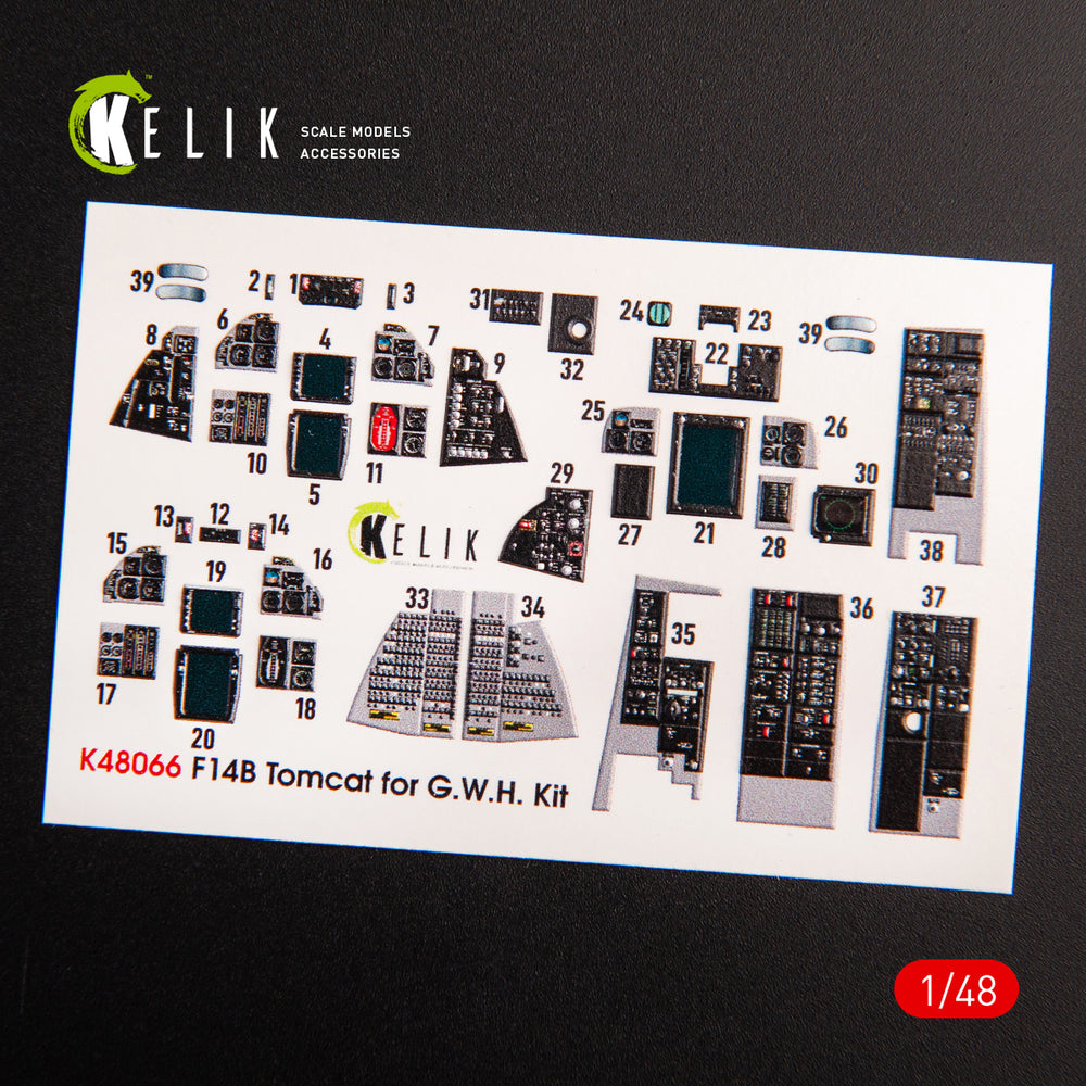 Kelik K3D48066 1:48 Grumman F-14B Tomcat interior