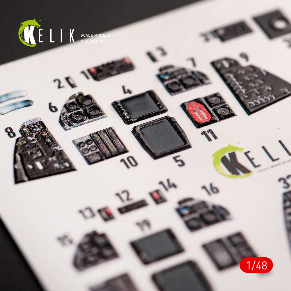 Kelik K3D48066 1:48 Grumman F-14B Tomcat interior