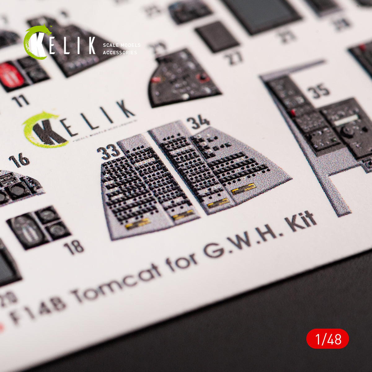 Kelik K3D48066 1:48 Grumman F-14B Tomcat interior