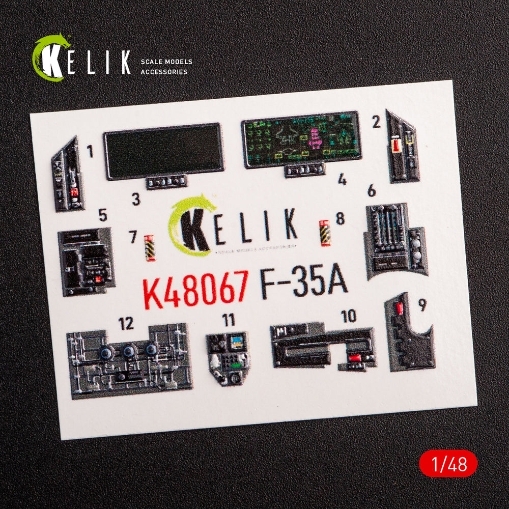 Kelik K3D48067 1:48 Lockheed-Martin F-35A interior