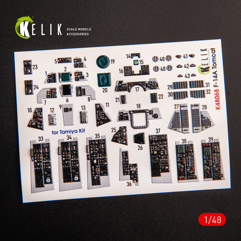 Kelik K3D48068 1:48 Grumman F-14A Tomcat late interior