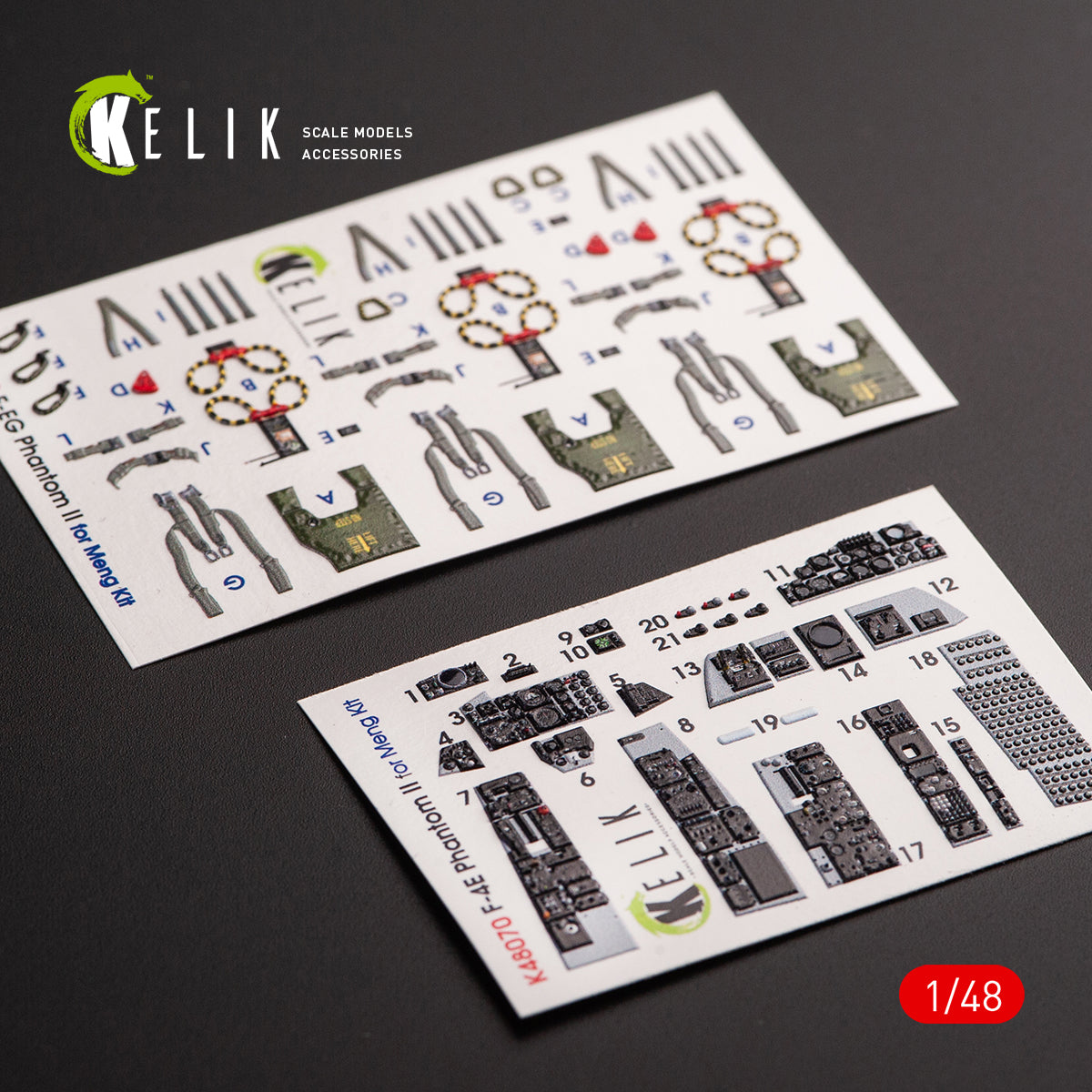 Kelik K3D48070 1:48 McDonnell F-4E Phantom interior