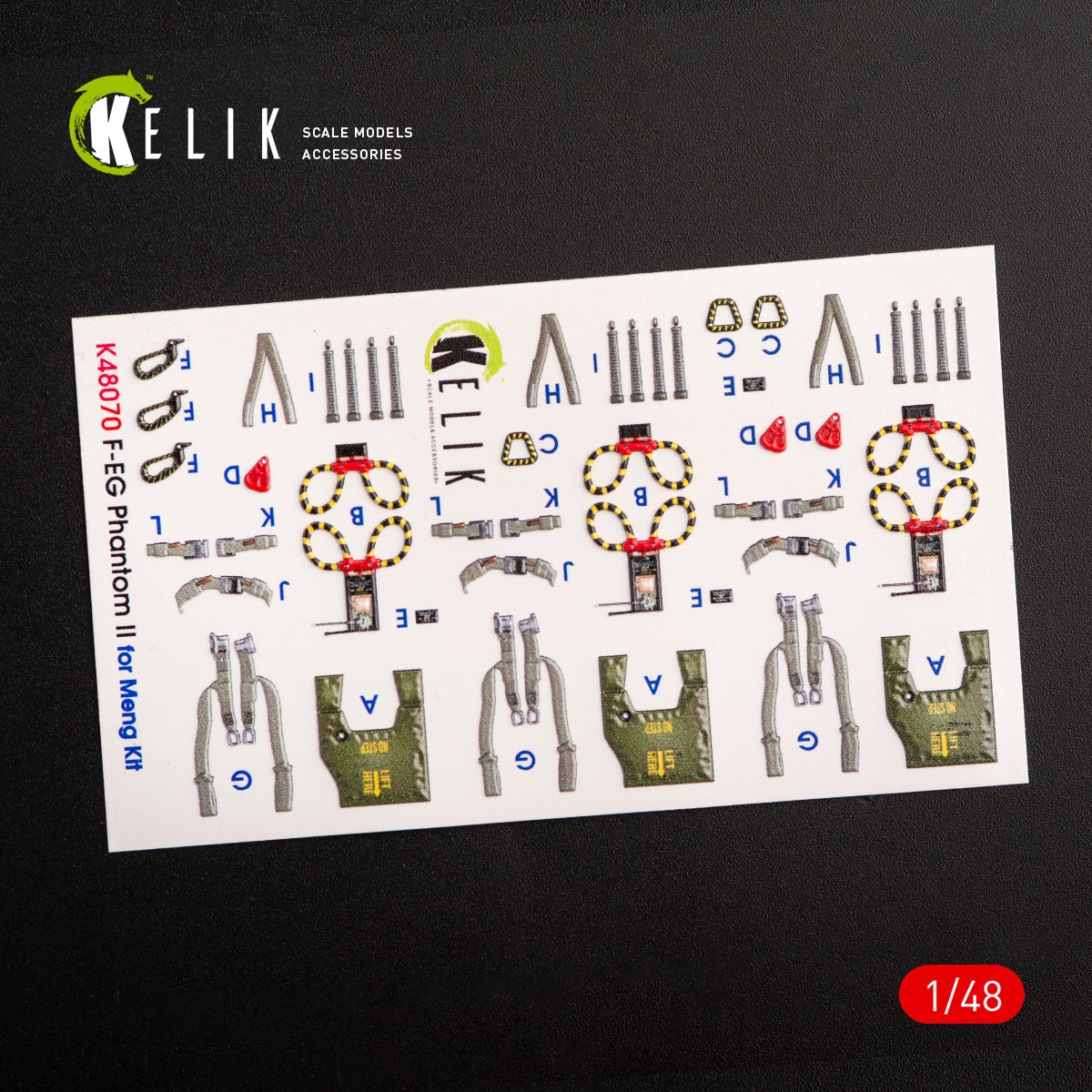 Kelik K3D48070 1:48 McDonnell F-4E Phantom interior