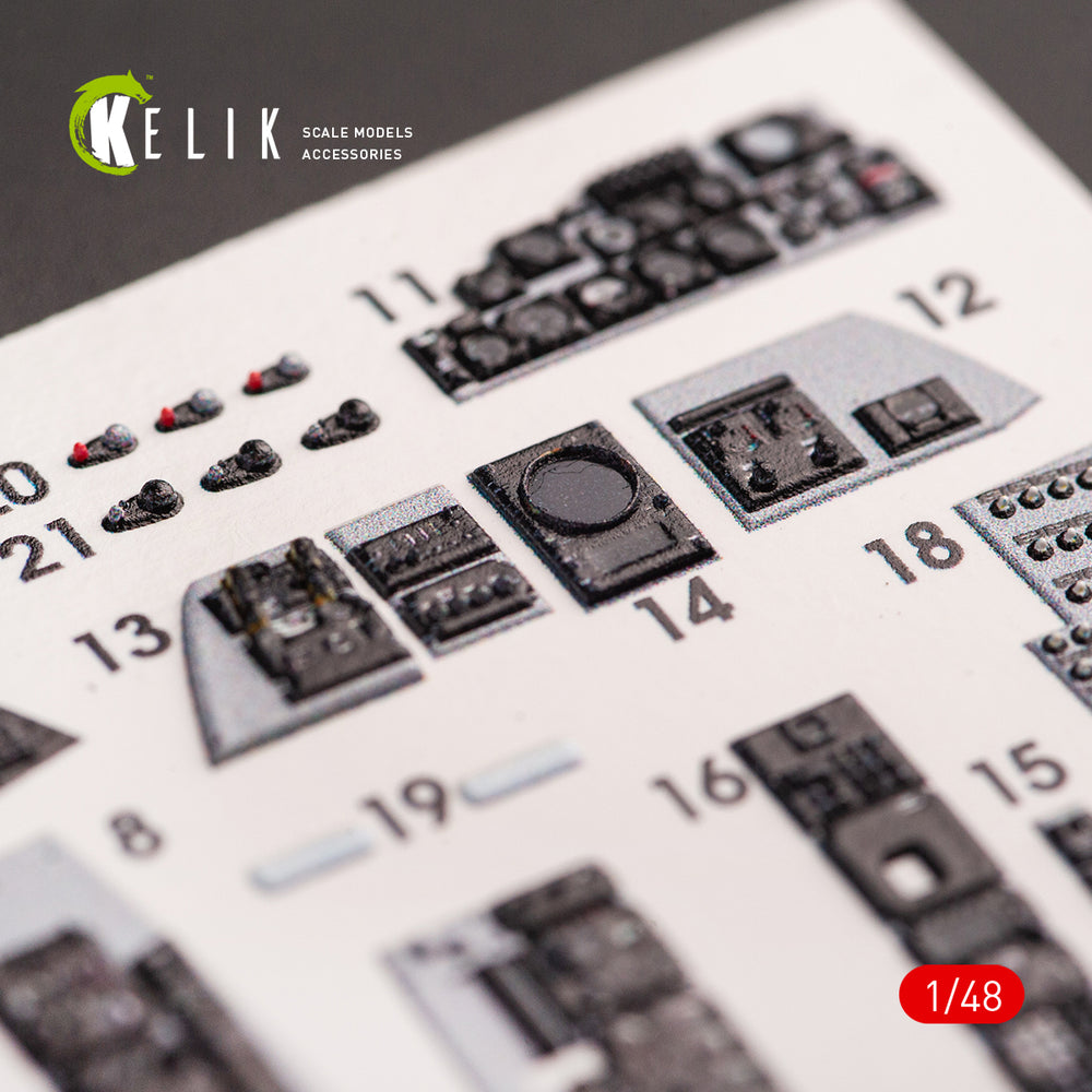 Kelik K3D48070 1:48 McDonnell F-4E Phantom interior