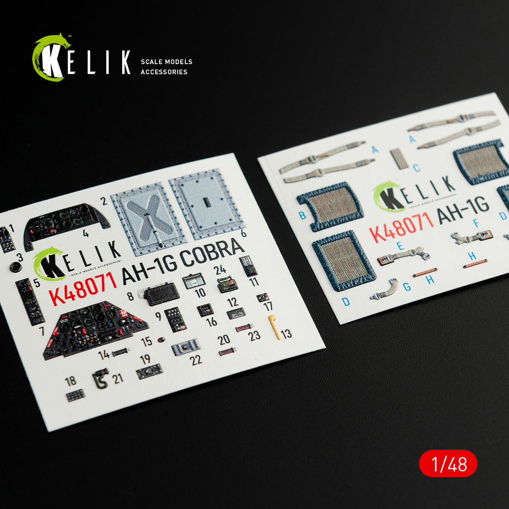 Kelik K3D48071 1:48 Bell AH-1G interior