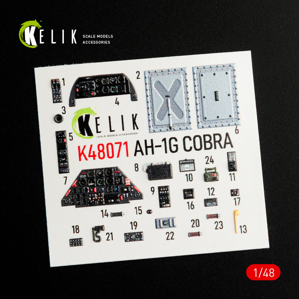 Kelik K3D48071 1:48 Bell AH-1G interior