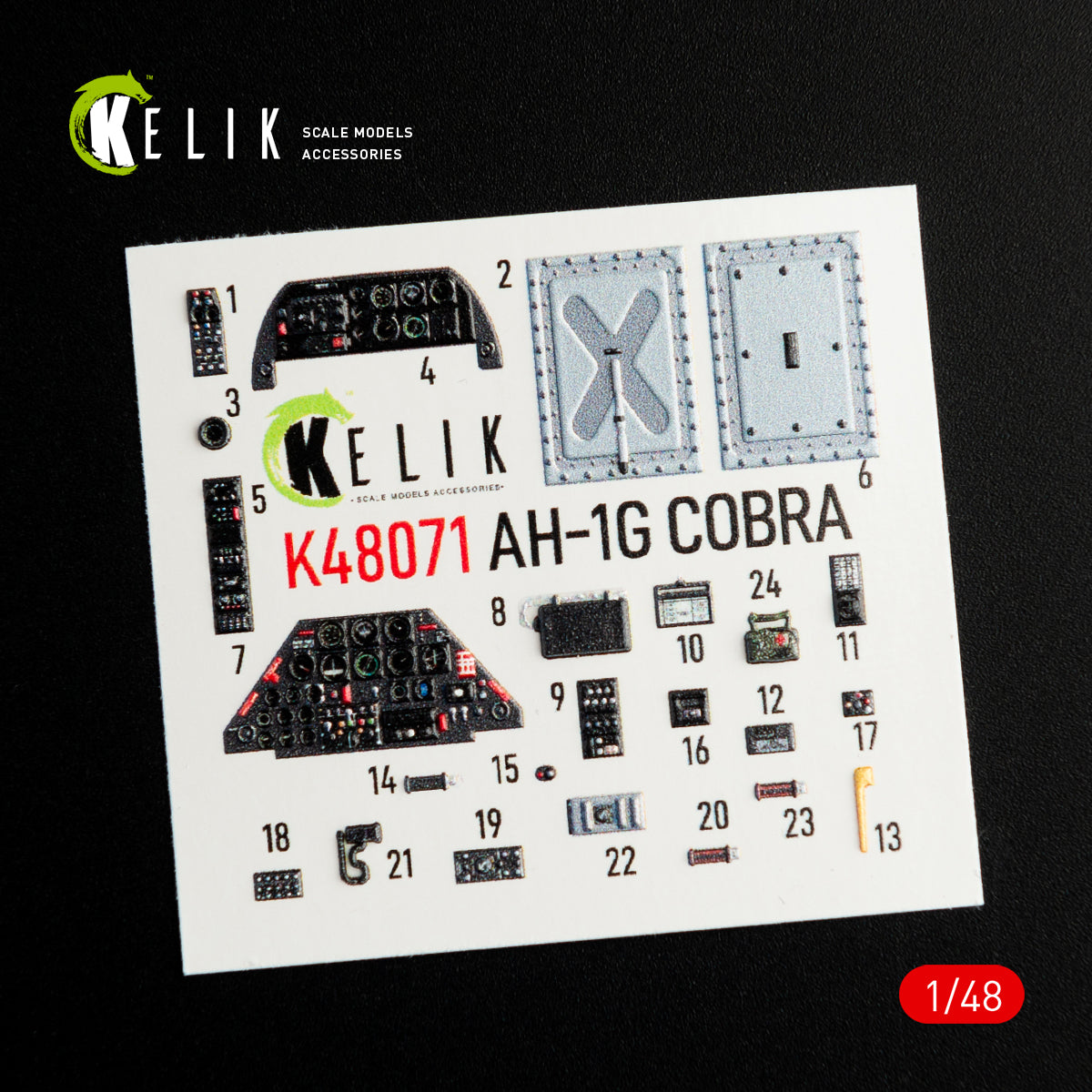 Kelik K3D48071 1:48 Bell AH-1G interior