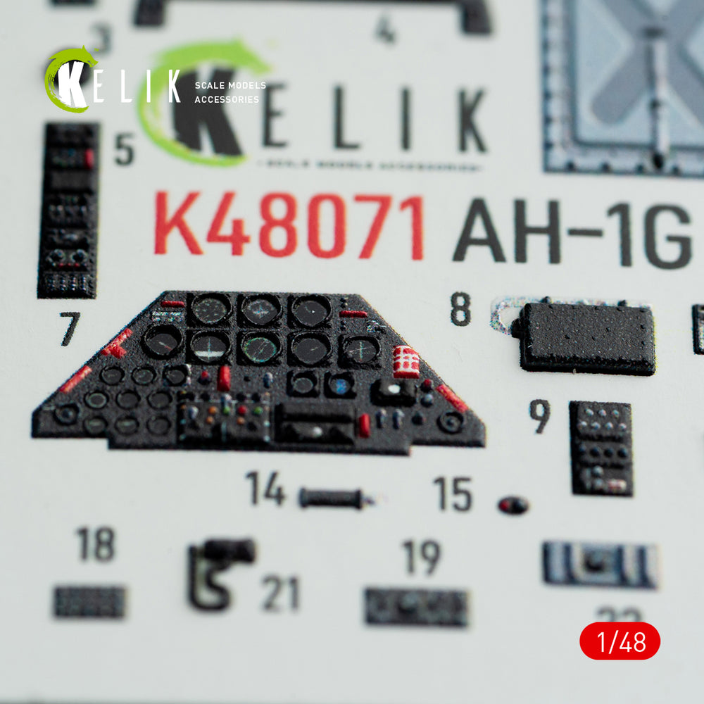 Kelik K3D48071 1:48 Bell AH-1G interior
