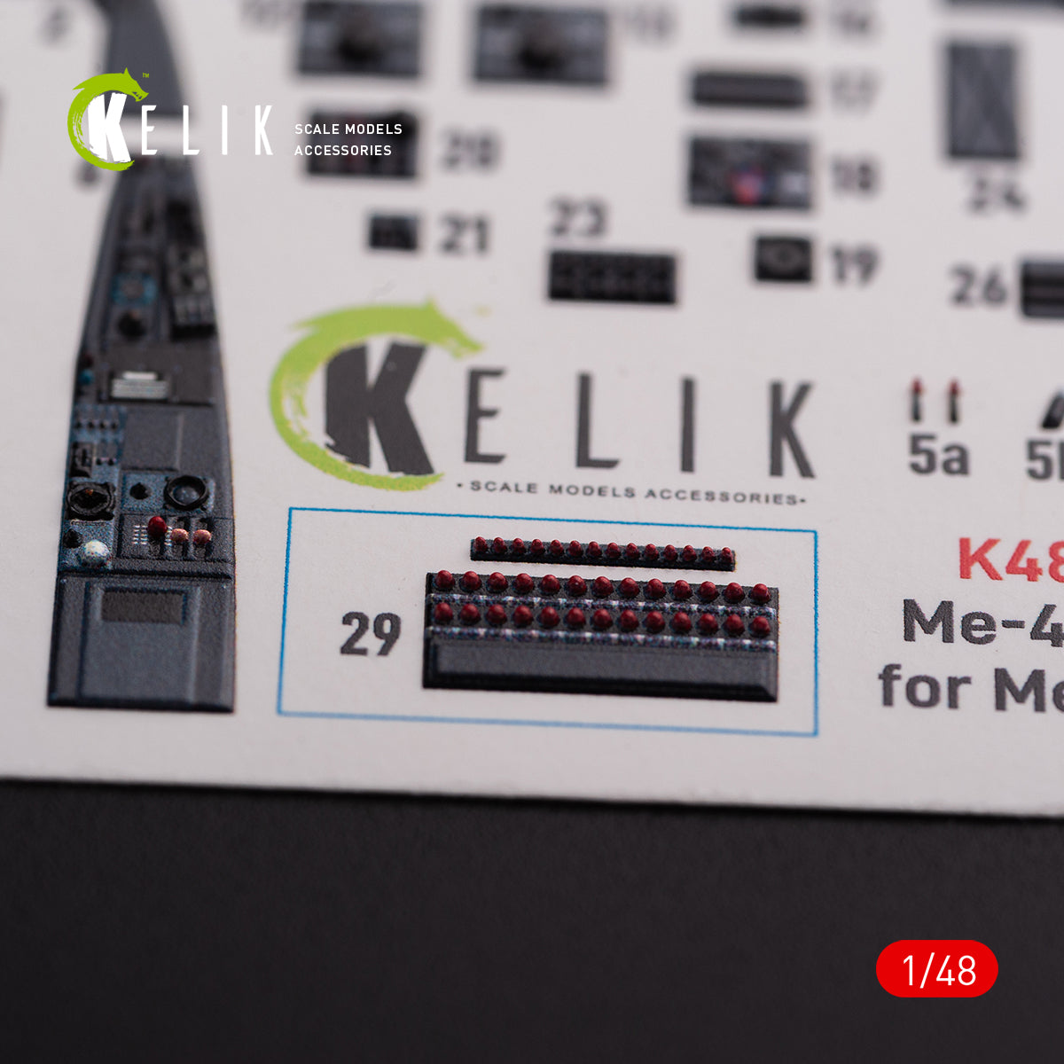 Kelik K3D48075 1:48 Messerschmitt Me-410A-1 interior