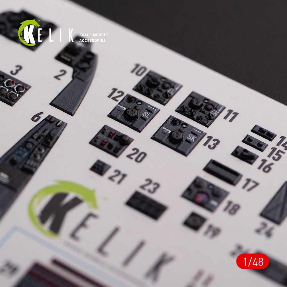 Kelik K3D48075 1:48 Messerschmitt Me-410A-1 interior