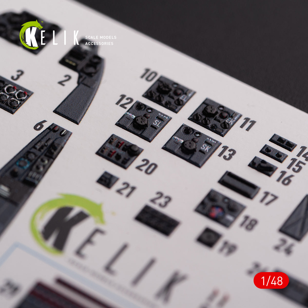 Kelik K3D48075 1:48 Messerschmitt Me-410A-1 interior