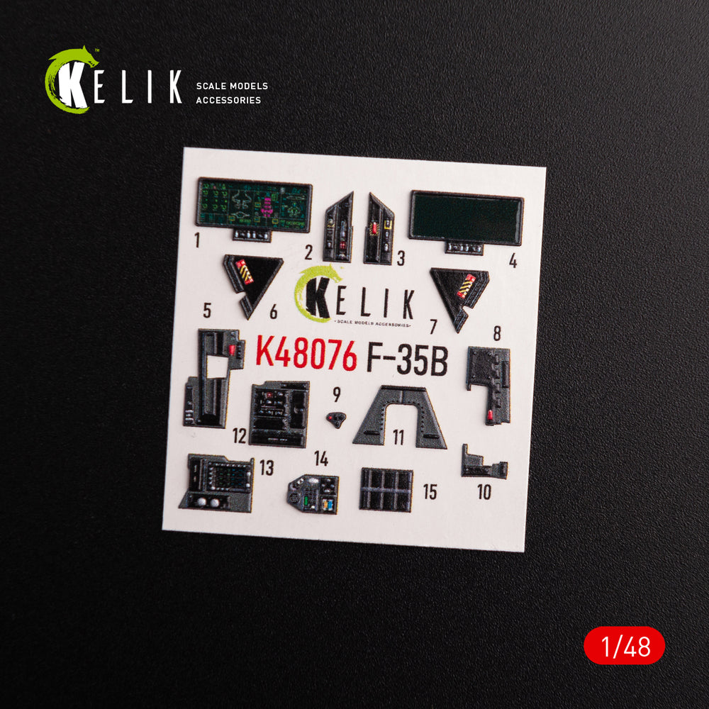 Kelik K3D48076 1:48 Lockheed-Martin F-35B interior